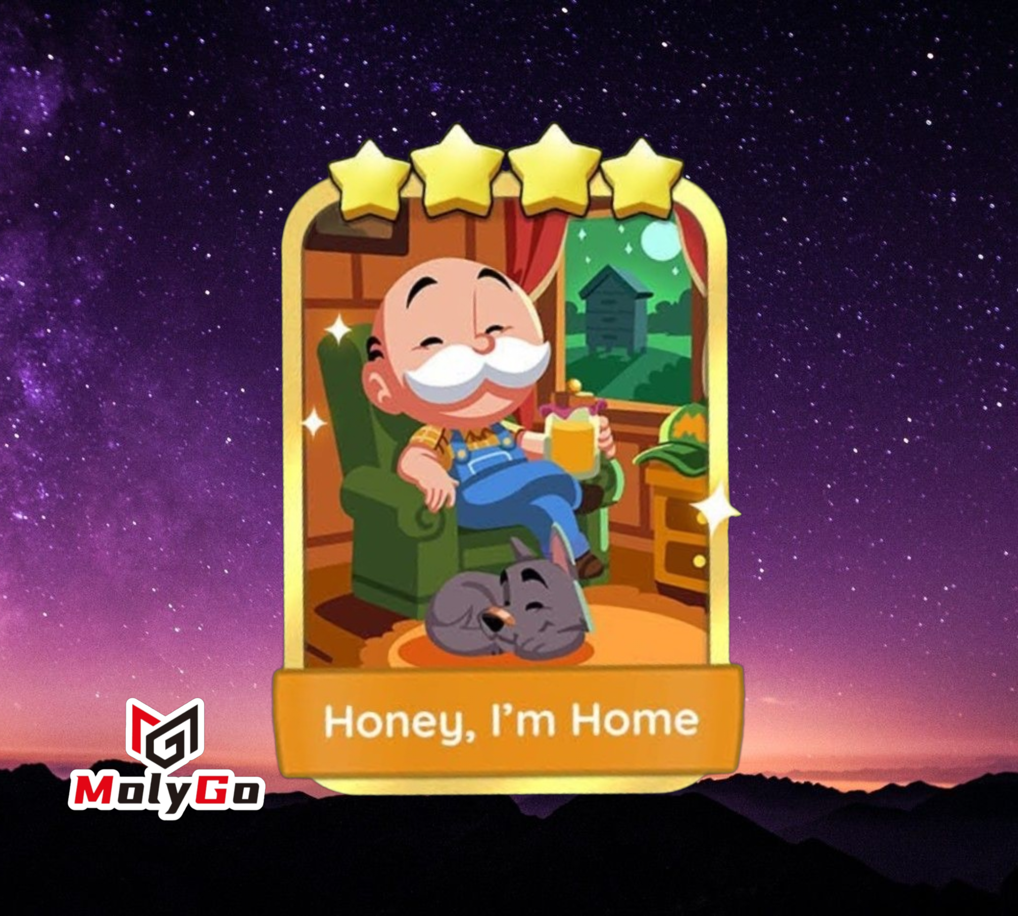 Honey, I'm Home - Set 13-9 - Monopoly Go 4 Star Gold Sticker