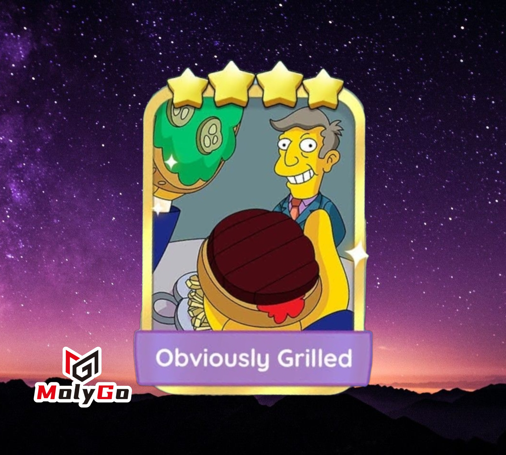 Obviously Grilled - Set 15-6 - Monopoly Go 4 Star Gold Sticker