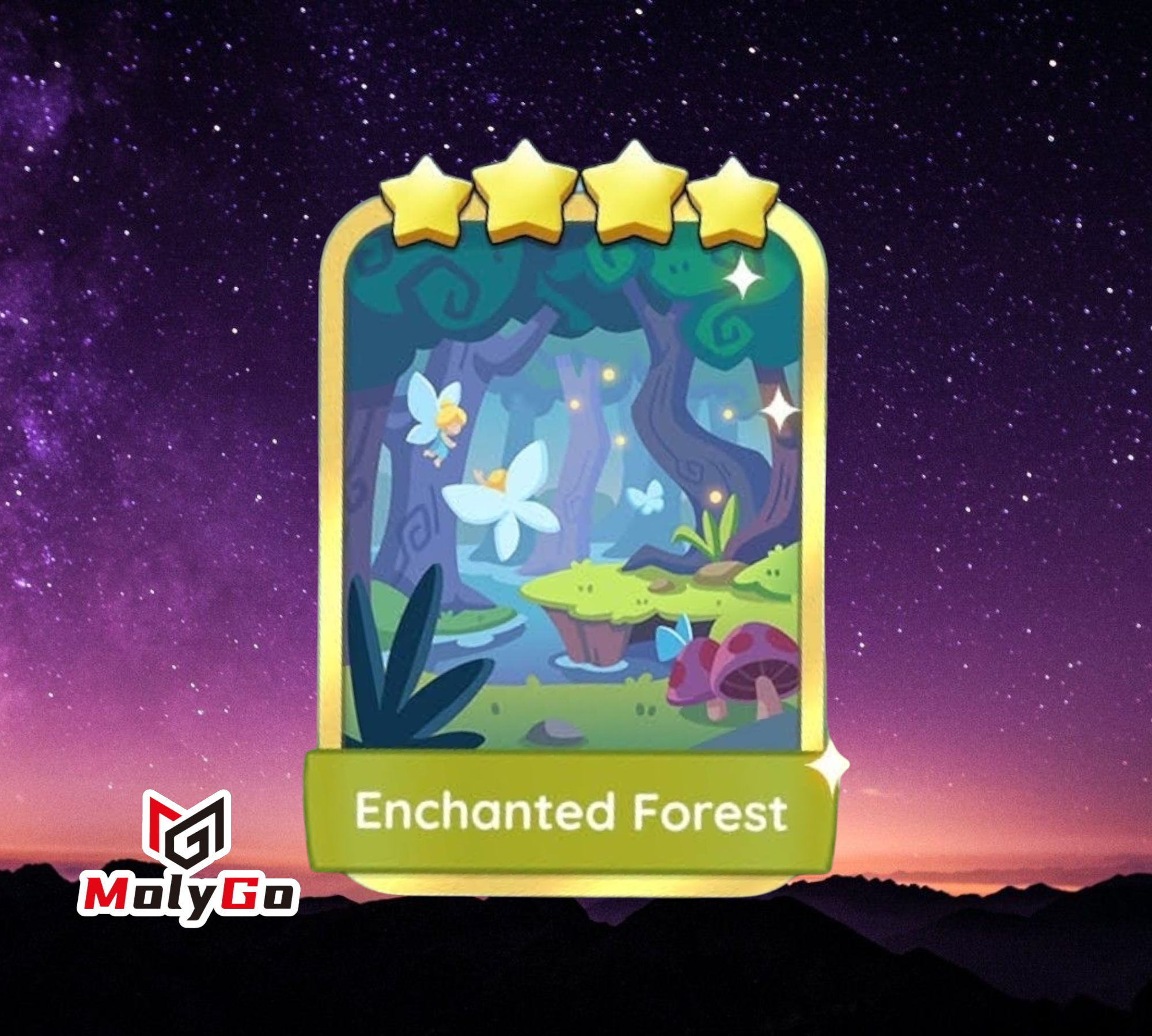 Enchanted Forest - Set 15-9 - Monopoly Go 4 Star Gold Sticker