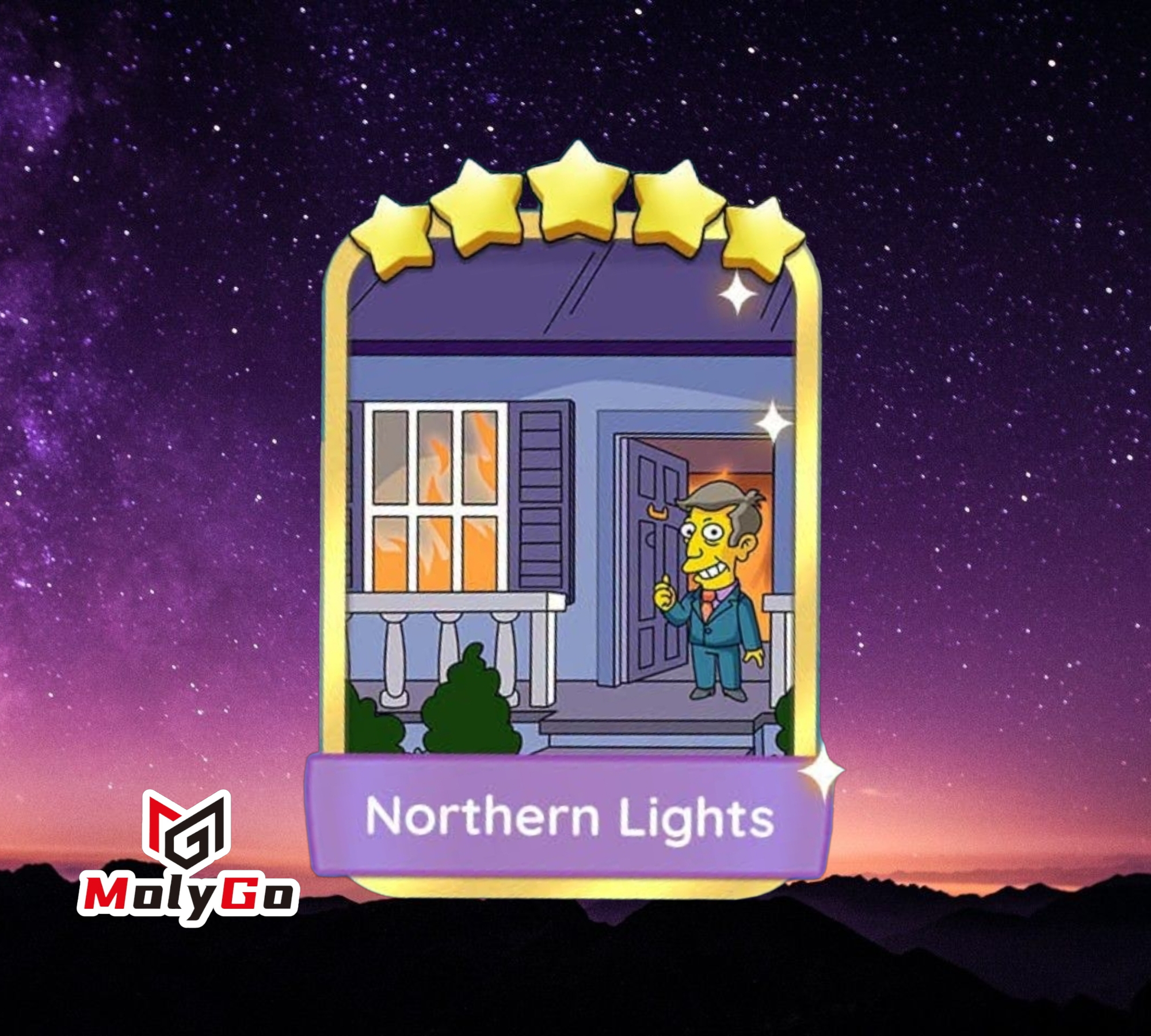 Northern Lights - Set 15-9 - Monopoly Go 5 Star Gold Sticker