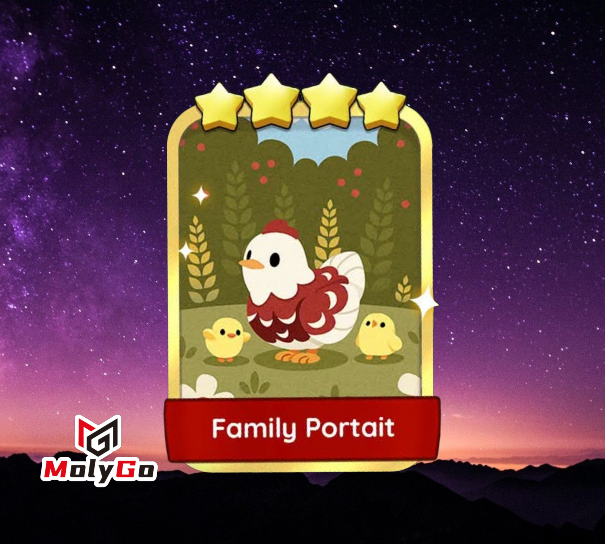 Family Portrait - Set 16-6 - Monopoly Go 4 Star Gold Sticker