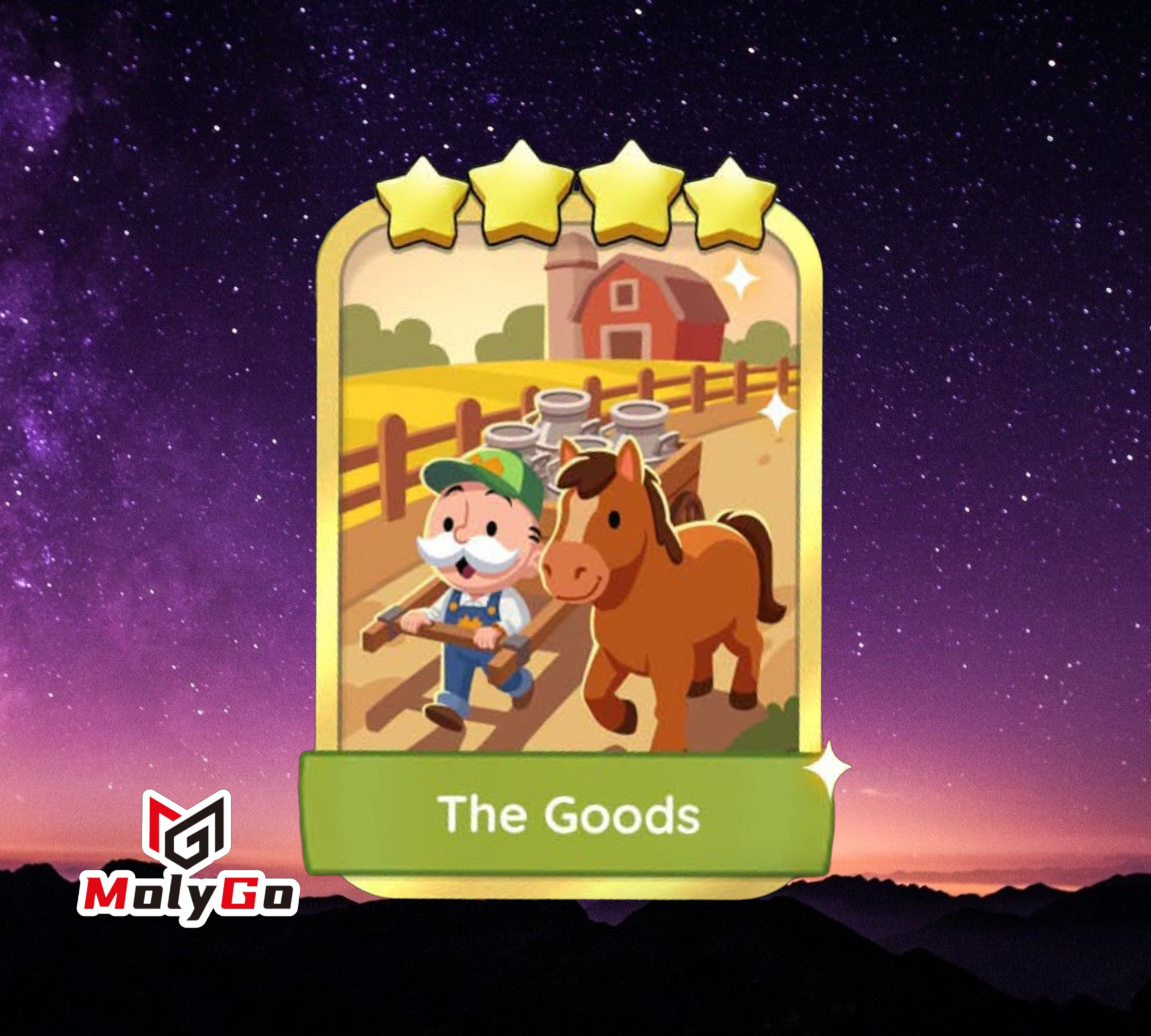 The Goods - Set 17-5 - Monopoly Go 4 Star Gold Sticker