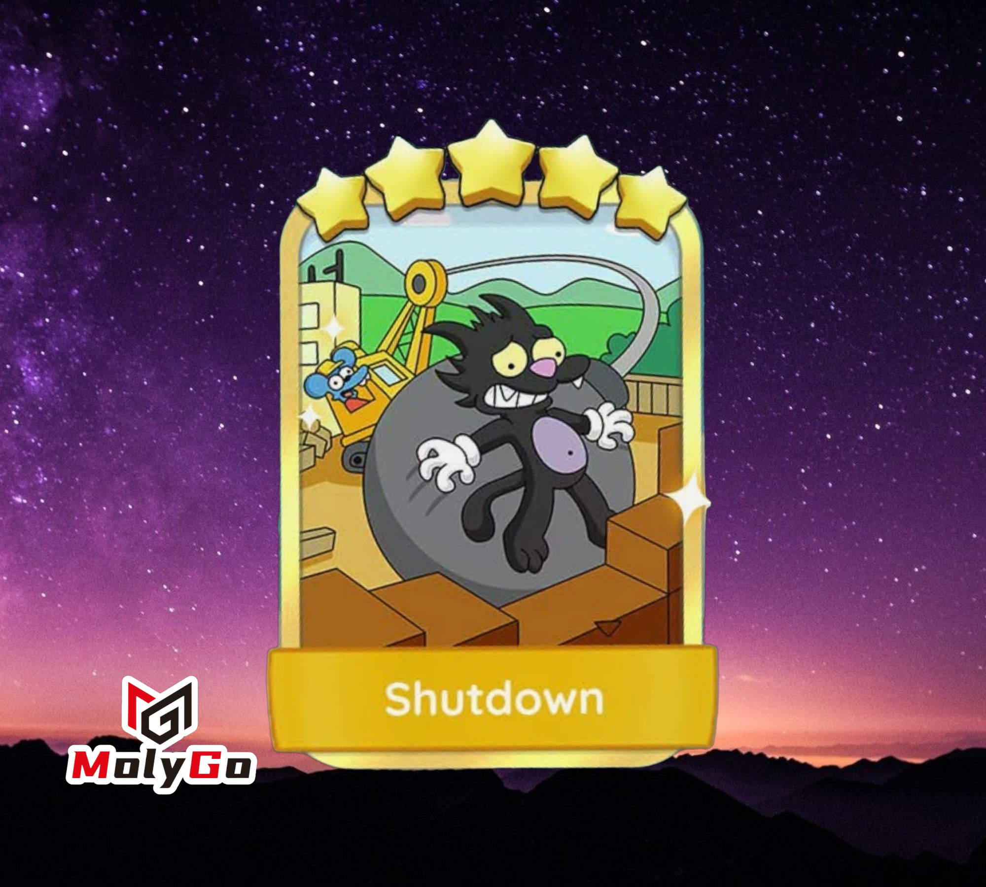 Shutdown - Set 17-8 - Monopoly Go 5 Star Gold Sticker