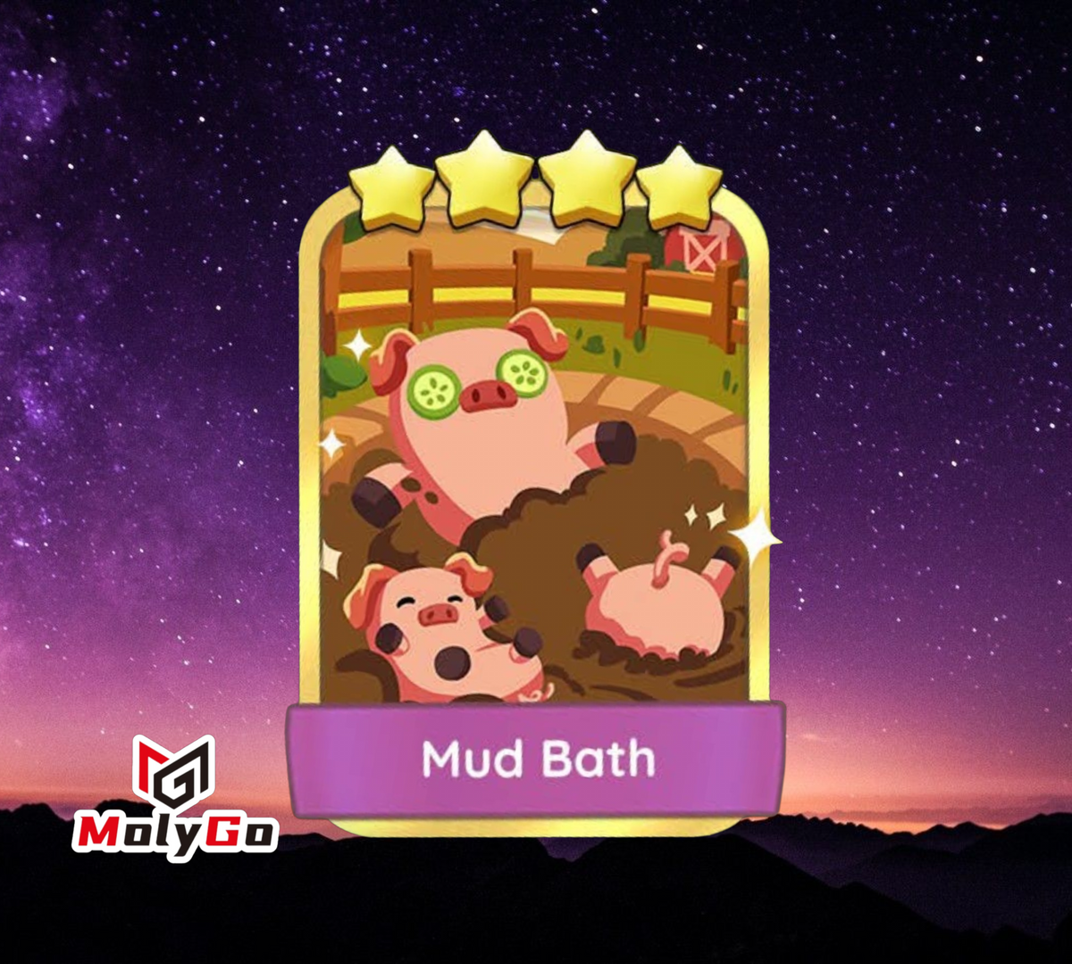 Mud Bath - Set 18-4 - Monopoly Go 4 Star Gold Sticker