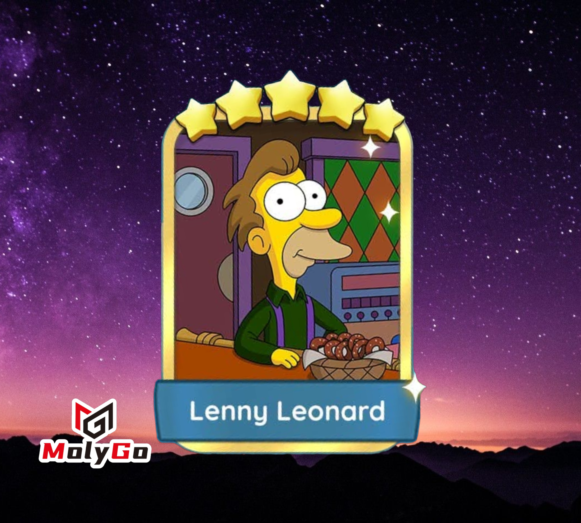 Lenny Leonard - Set 18-7 - Monopoly Go 5 Star Gold Sticker