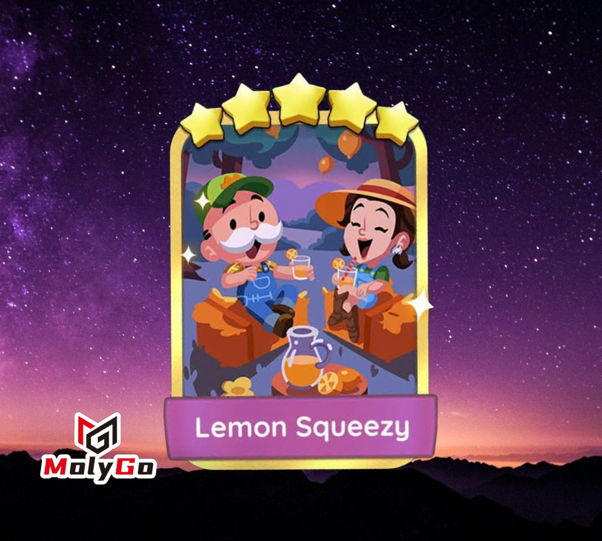 Lemon Squeezy - Set 18-8 - Monopoly Go 5 Star Gold Sticker