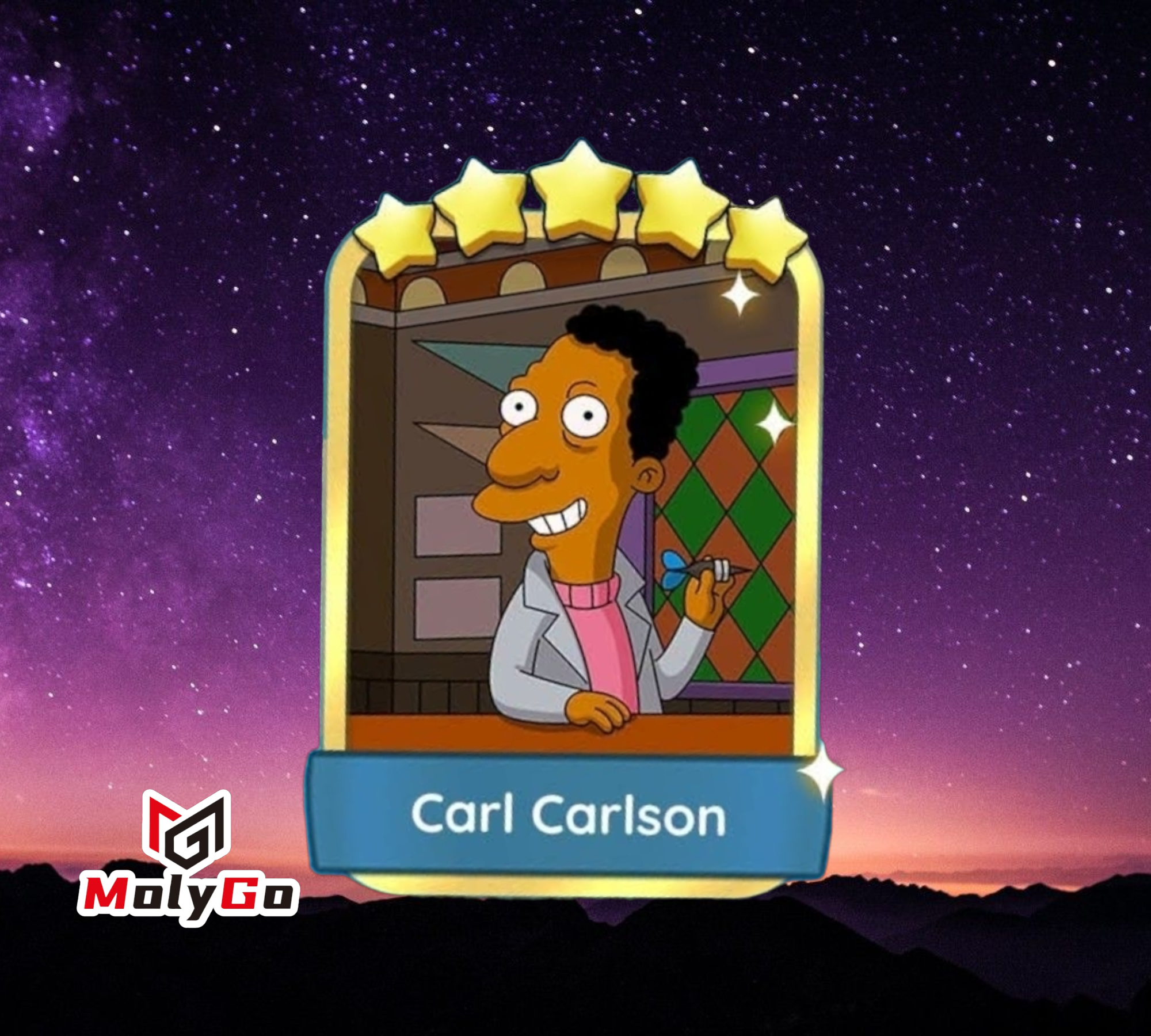 Carl Carlson - Set 18-8 - Monopoly Go 5 Star Gold Sticker