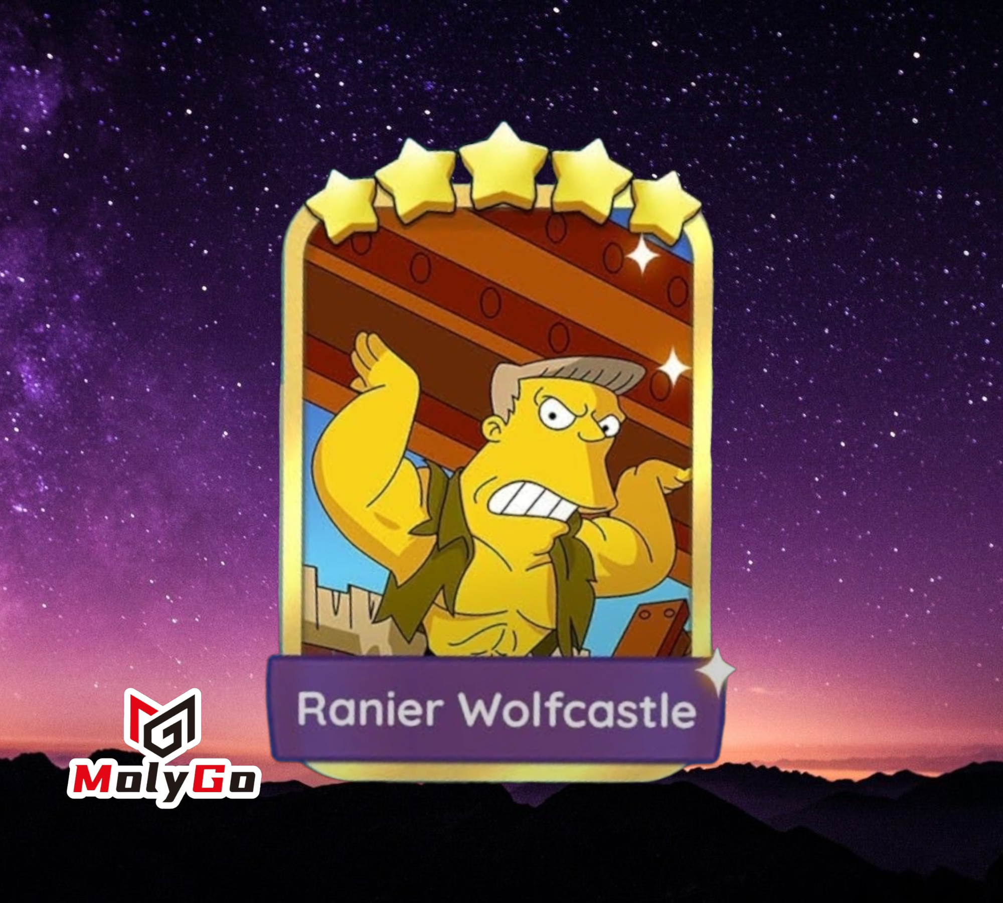 Ranier Wolfcastle - Set 20-7 - Monopoly Go 5 Star Gold Sticker