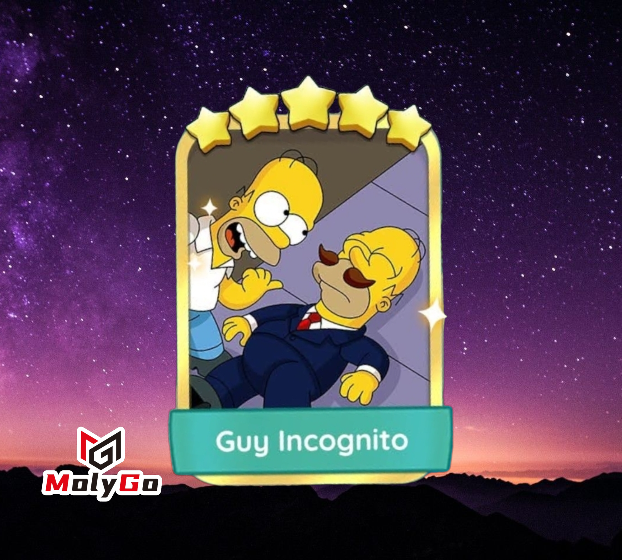 Guy Incognito - Set 21-7 - Monopoly Go 5 Star Gold Sticker