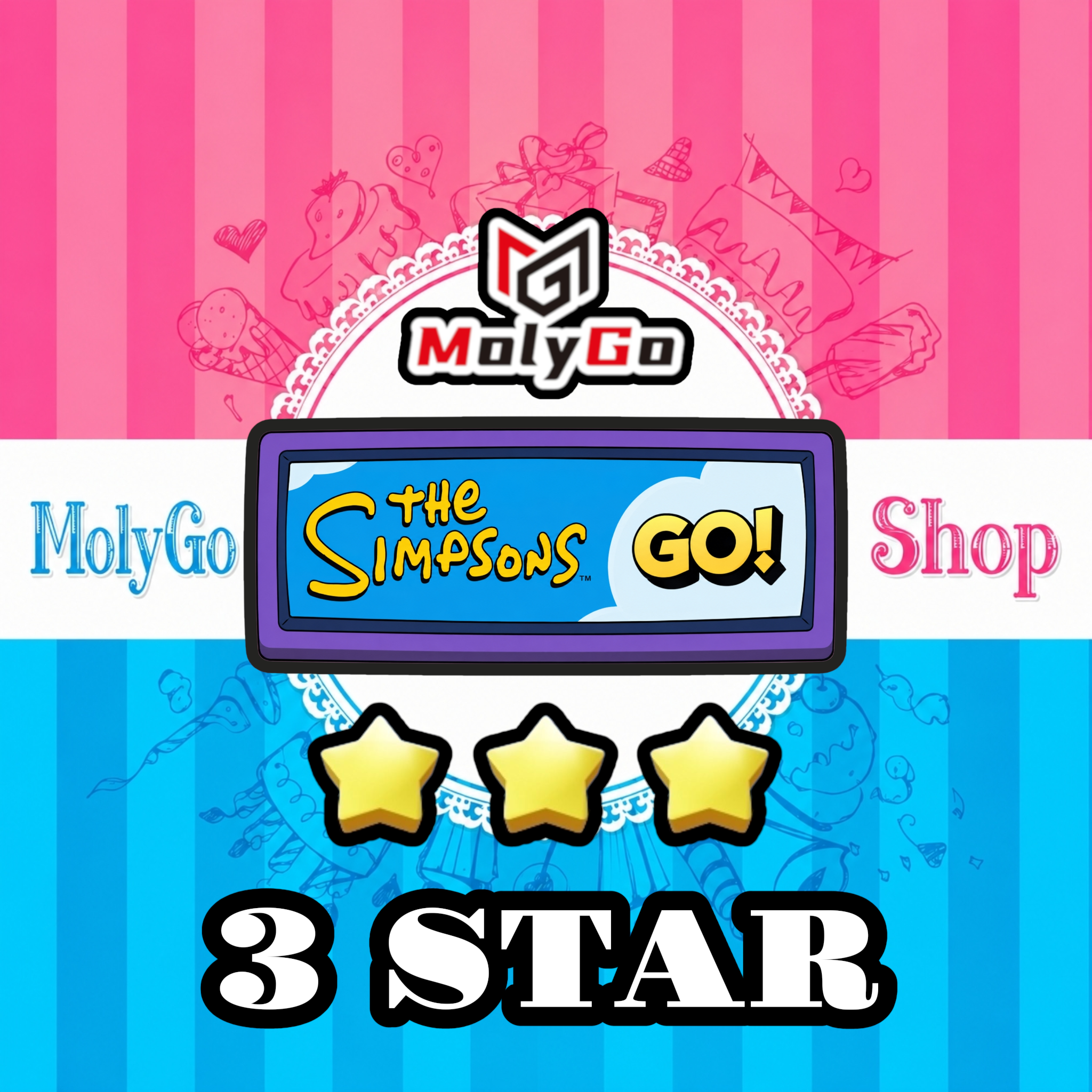 Monopoly Go 3 Star Sticker