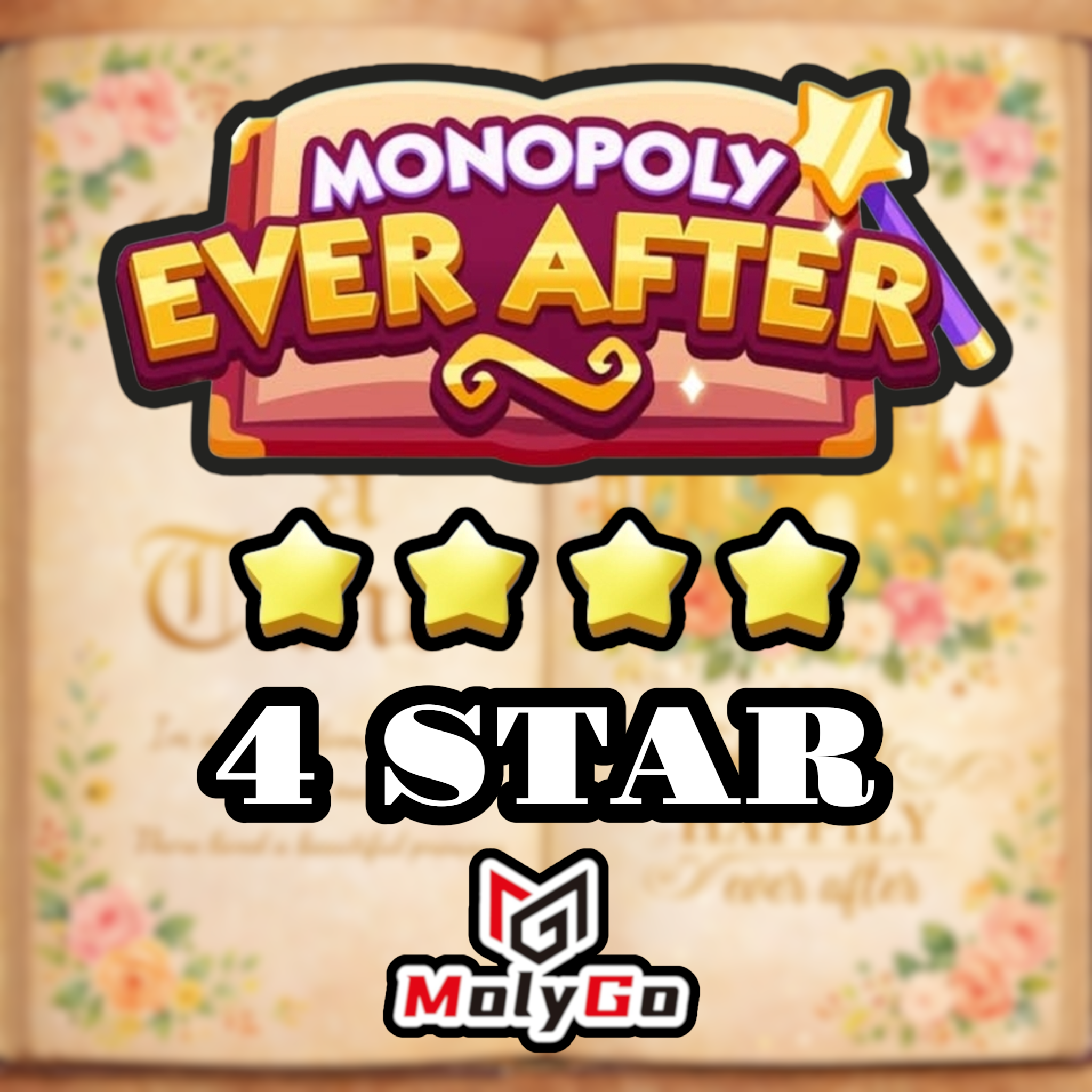 Monopoly Go 4 Star Sticker