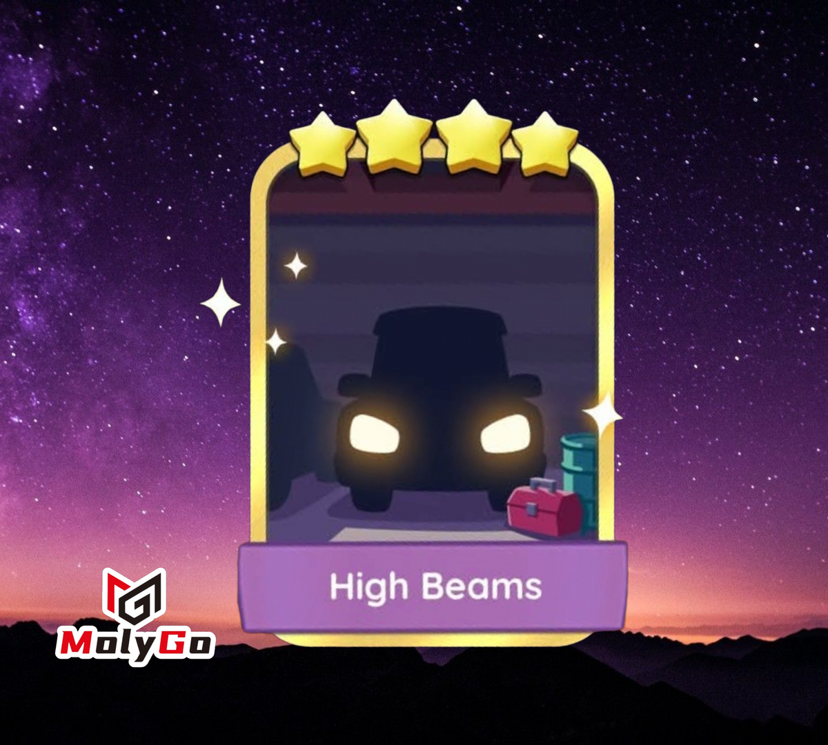 High Beams - Set 16-7 - Monopoly Go 4 Star Gold Sticker