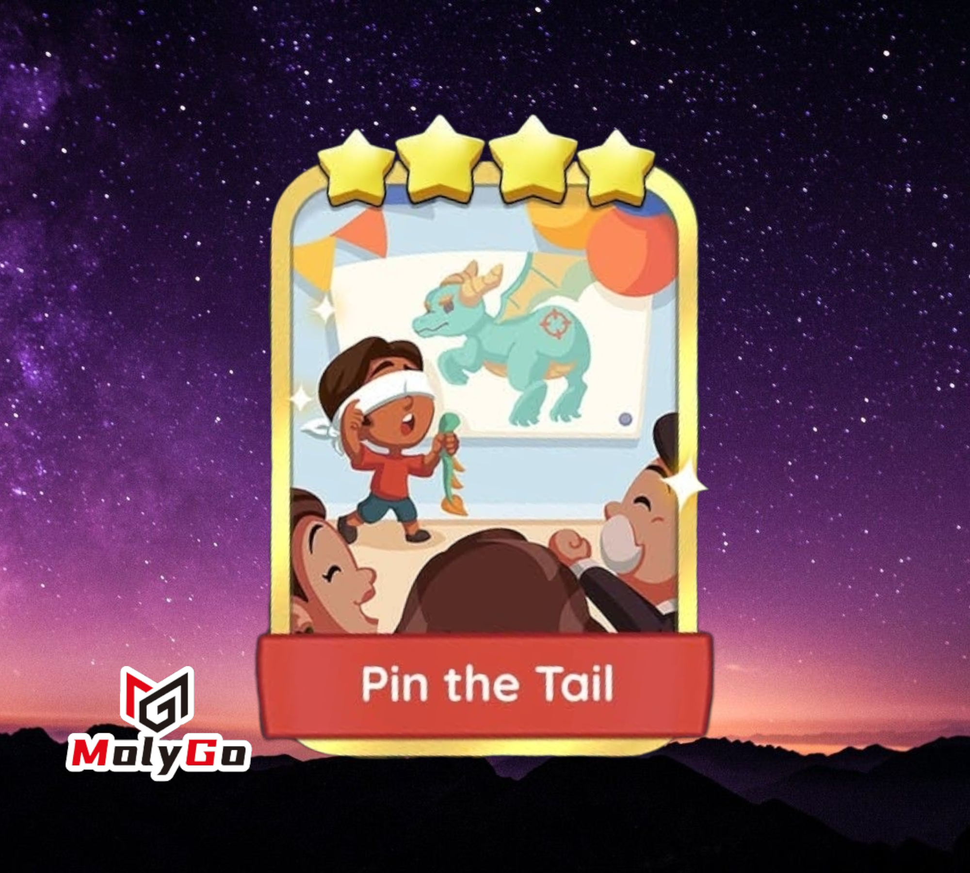 Pin the Tail - Set 15 - Monopoly Go 4 Star Gold Sticker
