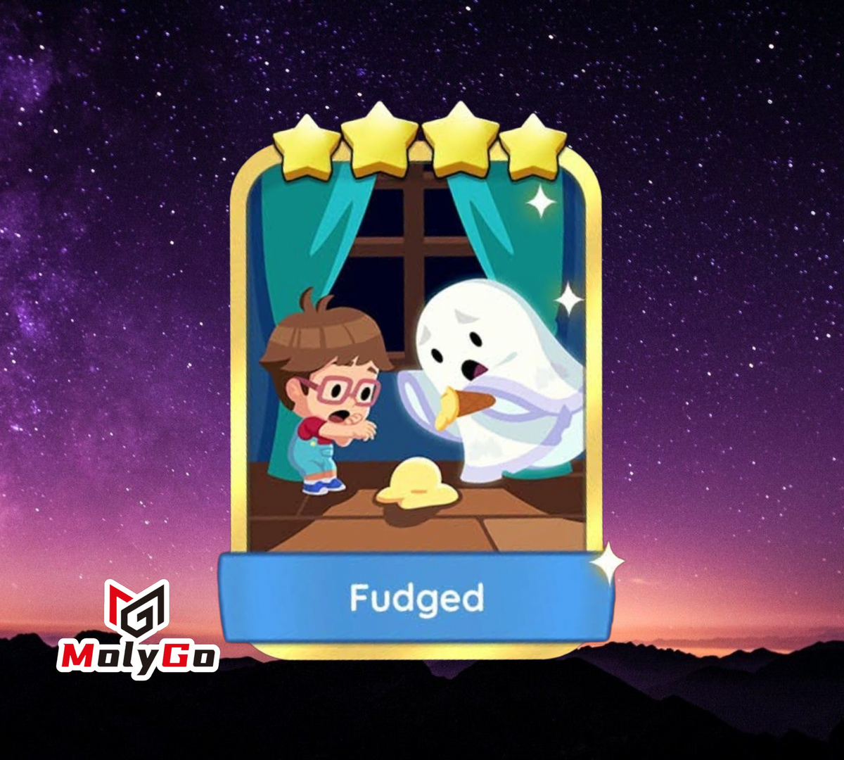 Fudged - Set 14-8 - Monopoly Go 4 Star Gold Sticker