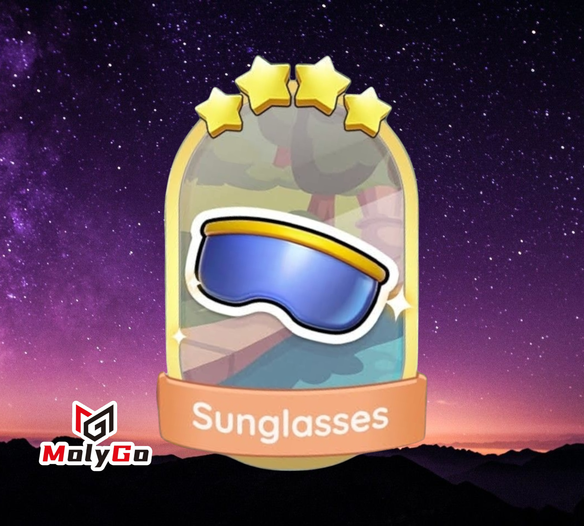 Sunglasses - Set 16-7 - Monopoly Go 4 Star Gold Sticker