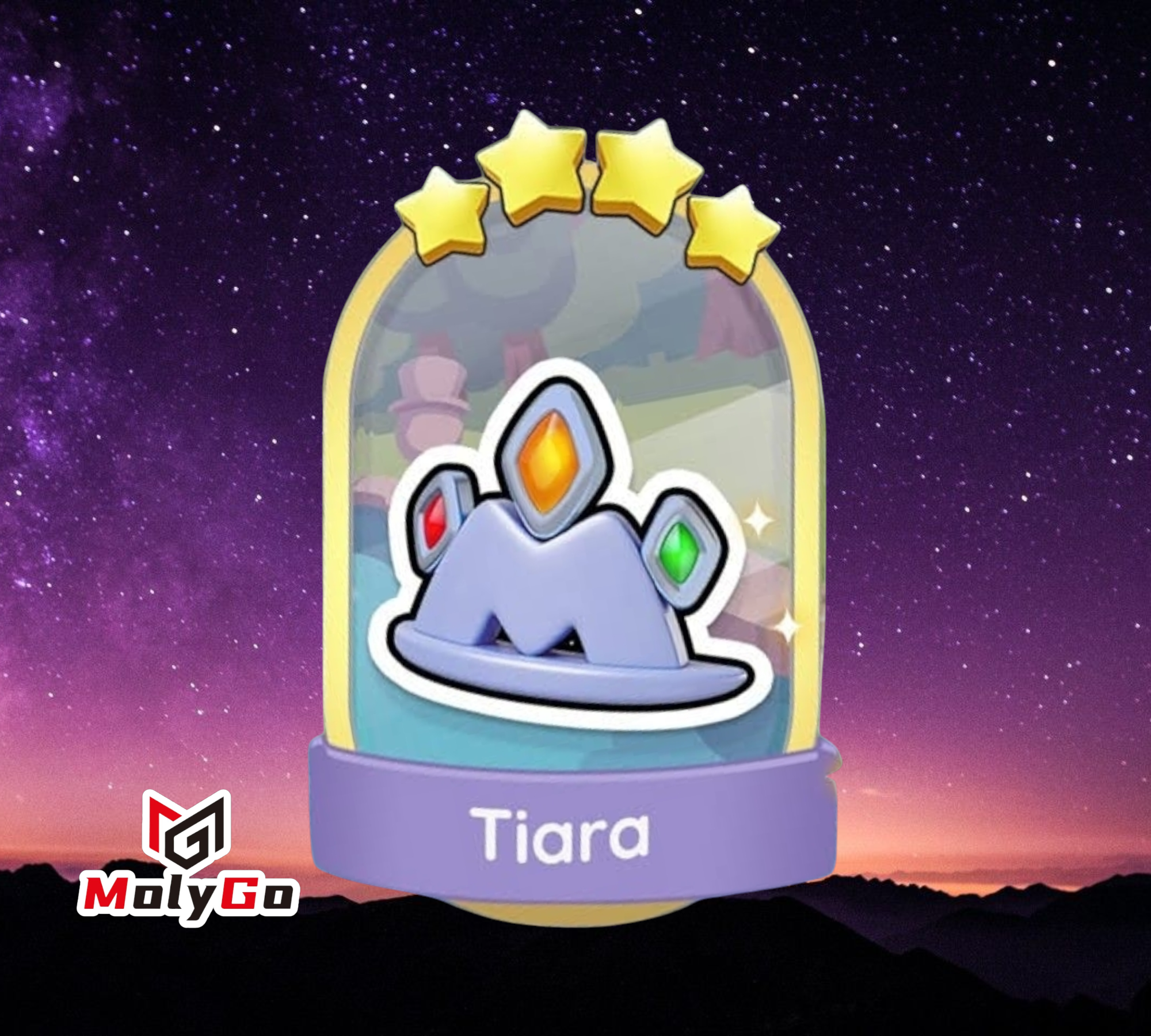 Tiara - Set 18-4 - Monopoly Go 4 Star Gold Sticker