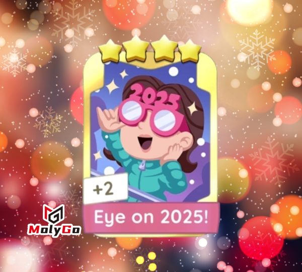 Eye on 2025! – Set 13 – Monopoly Go 4 Star Gold Sticker