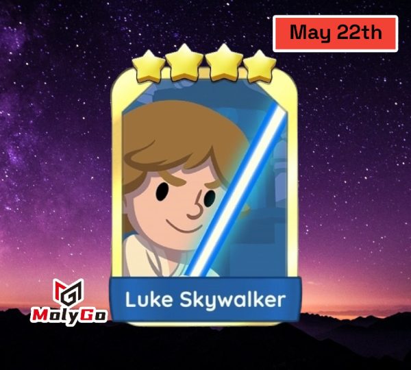 Luke Skywalker – Set 22 – Monopoly Go 4 Star Gold Sticker