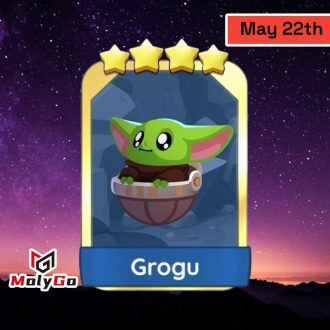 Grogu – Set 22 – Monopoly Go 4 Star Gold Sticker