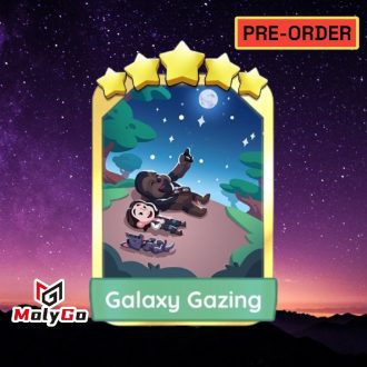 Galaxy Gazing – Set 19 – Monopoly Go 5 Star Gold Sticker