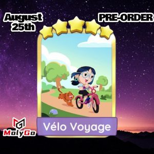 Vélo Voyage – Set 18 – Monopoly Go 5 Star Gold Sticker